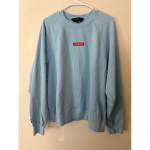 —SOLD—Men's Teddy Fresh Light Blue Crewneck Sweatshirt L